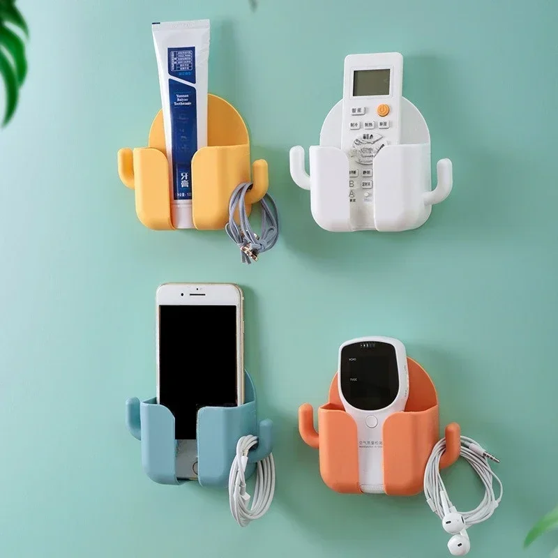 Wand Halterung Telefon Halter Lagerung Box Fernbedienung Handy Lade Stecker Wand Halter Dusche Bett Schlafzimmer Multifunktions Ständer