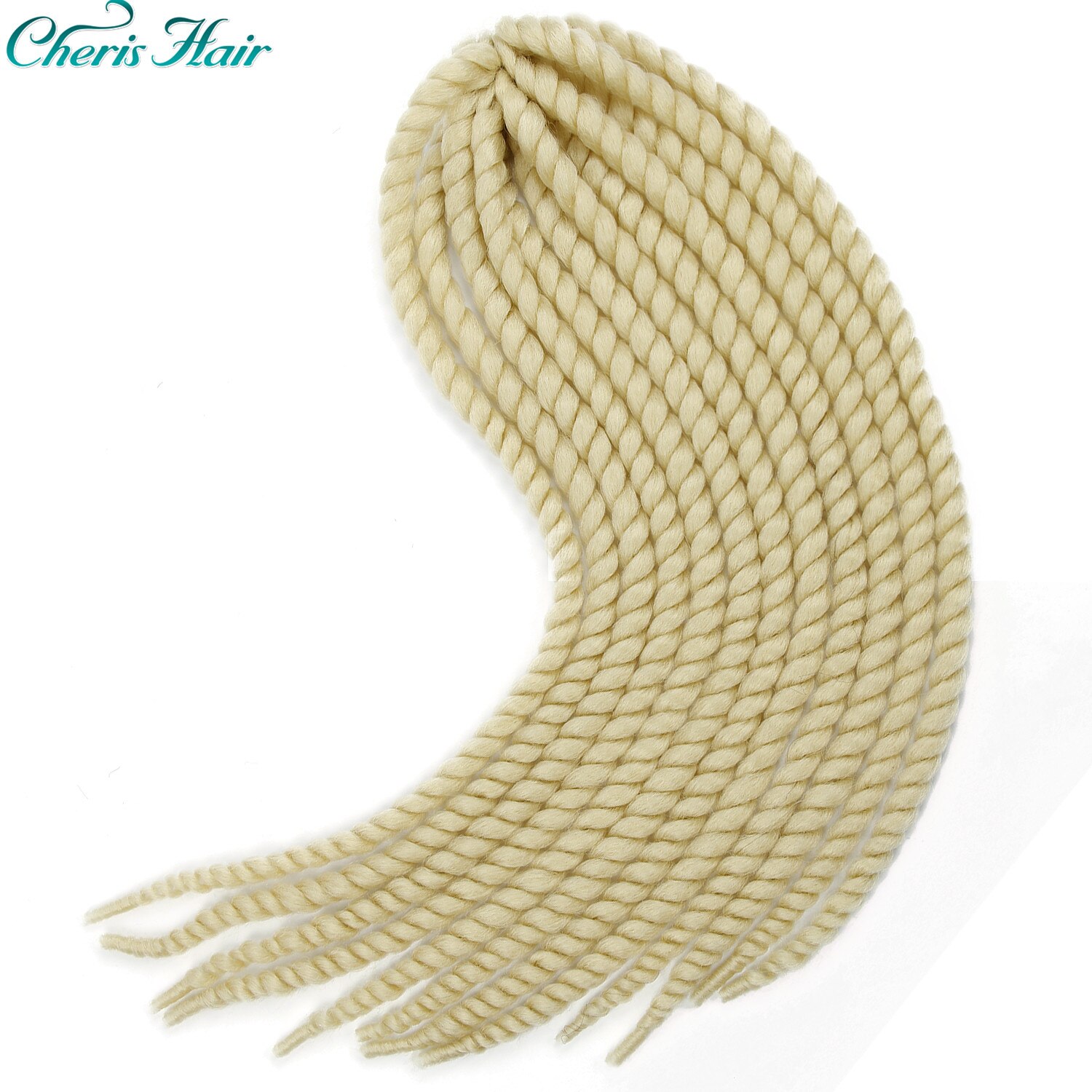 Tresses sénégalaises bouclées bouclées en Fiber synthétique, de grande taille, de couleur ombrée, tresses au Crochet, 22 pouces: NC/4HL