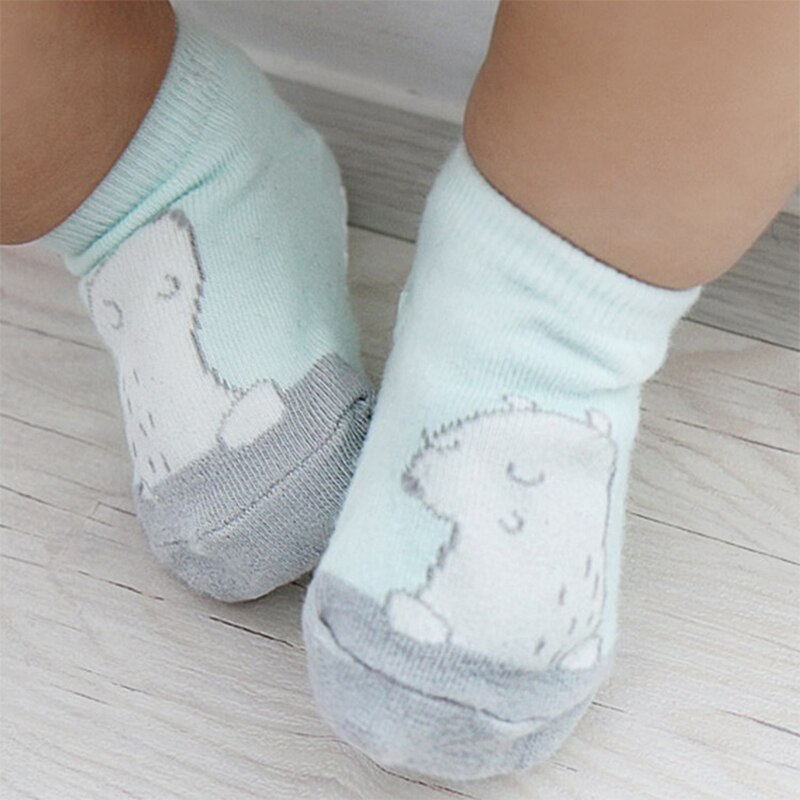 Leuke Cartoon Unisex Baby Sokken Baby Peuter Meisjes Jongens Anti Slip Katoen Boot Sokken Lente Herfst Sokken