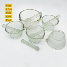 Glass mortar,90mm Glass Mortar and Pestle