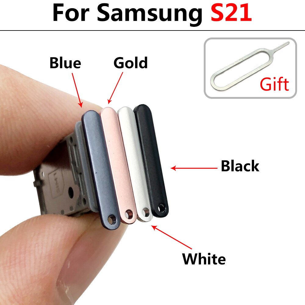 Bandeja de tarjeta SIM para Samsung Galaxy S20 Fe S21, Doble SIM, Sim Dual, Metal, plástico, Nano SIM, ranura Micro SD Holde