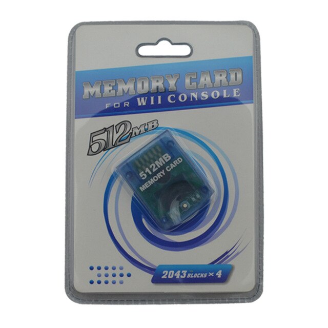 1pcs 128MB wii Game Memory card Saves Memory Card for Nintendo for Wii GameCube: 512MB