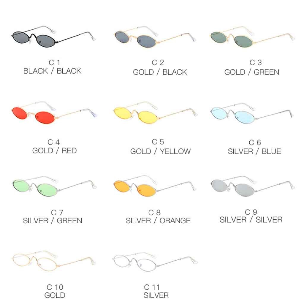 Classic Retro Frame Oval Sunglasses Women Brand Vintage Travel Sun Glasses For Female Trendy Sun Glasses Shades Female