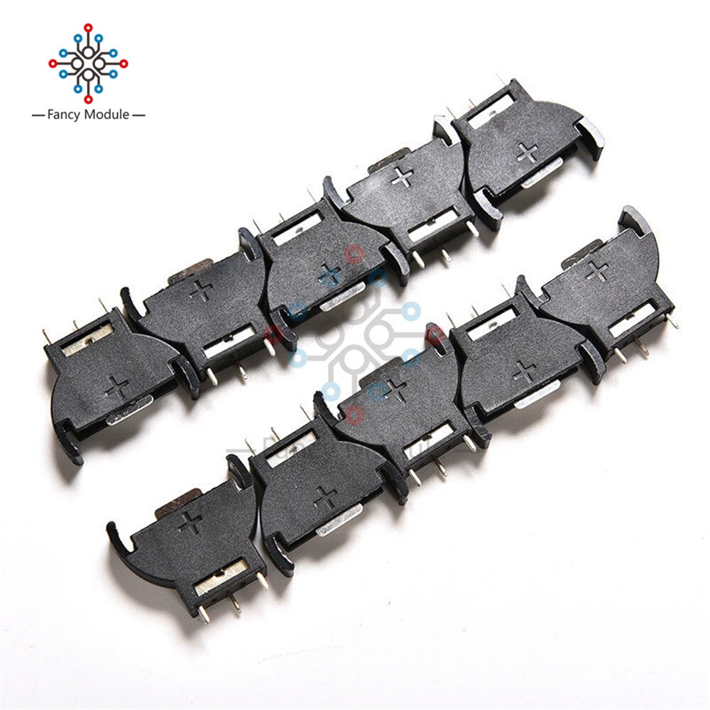 10PCS CR2032 2032 3V Cell Coin Battery Socket Holder Case ROHS