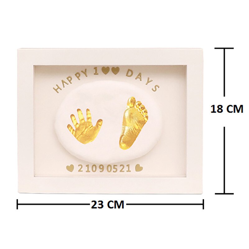 Kit de moulage de bricolage d'argile Non toxique de cadre Photo d'empreinte de bébé pour des Souvenirs et des d'enfants de bébé -né bebe fille bébé empreinte bebe