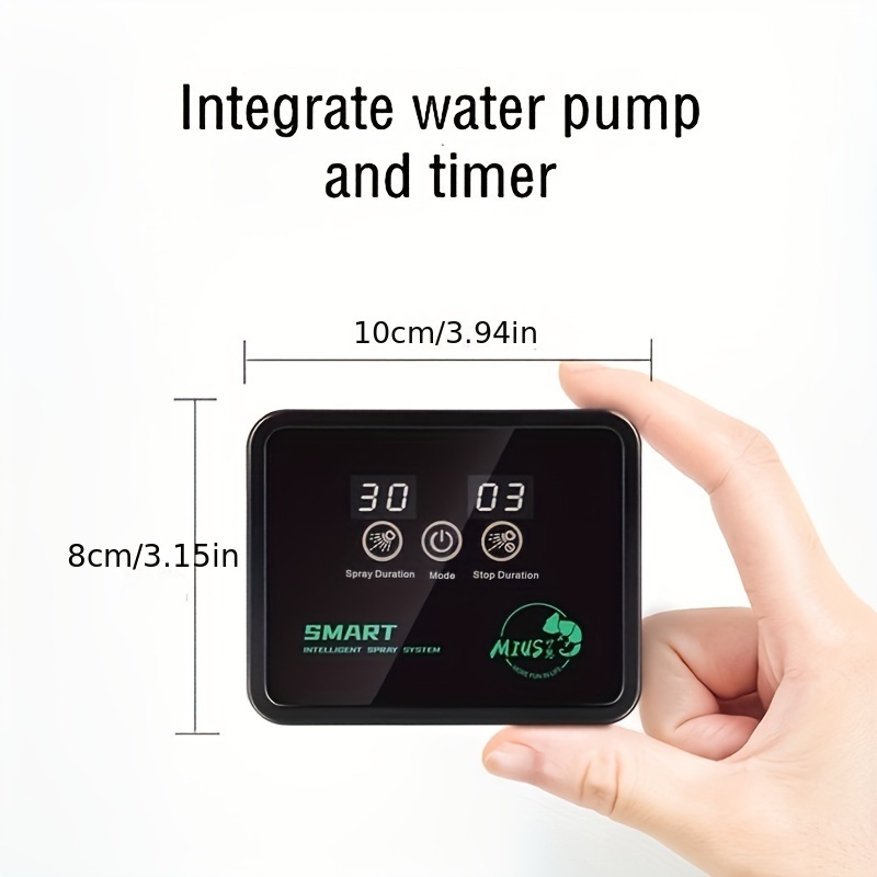 Rainforest Tank - Sistema de pulverización de sincronización que simula el humidificador de cabeza de lluvia inteligente universal X9Z0 rociador ajustable Rainforest Tank - Sistema de pulverización de sincronización que simula el humidificador de cabeza de lluvia inteligente universal X9Z0 rociador ajustable