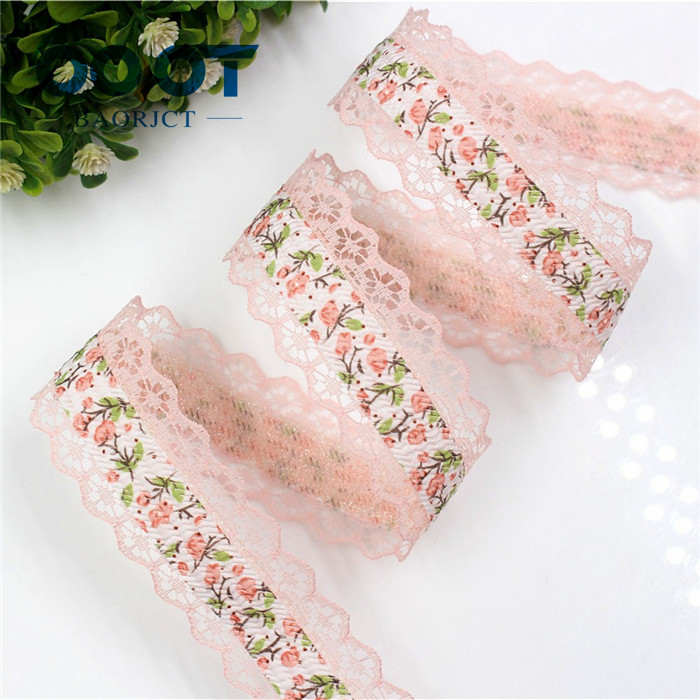 Ooot Baorjct G-18607-358 28 Mm 10 Yards Lace Hollow Bloemen Linten, Diy Handgemaakte Materialen, Kleding Accessoires