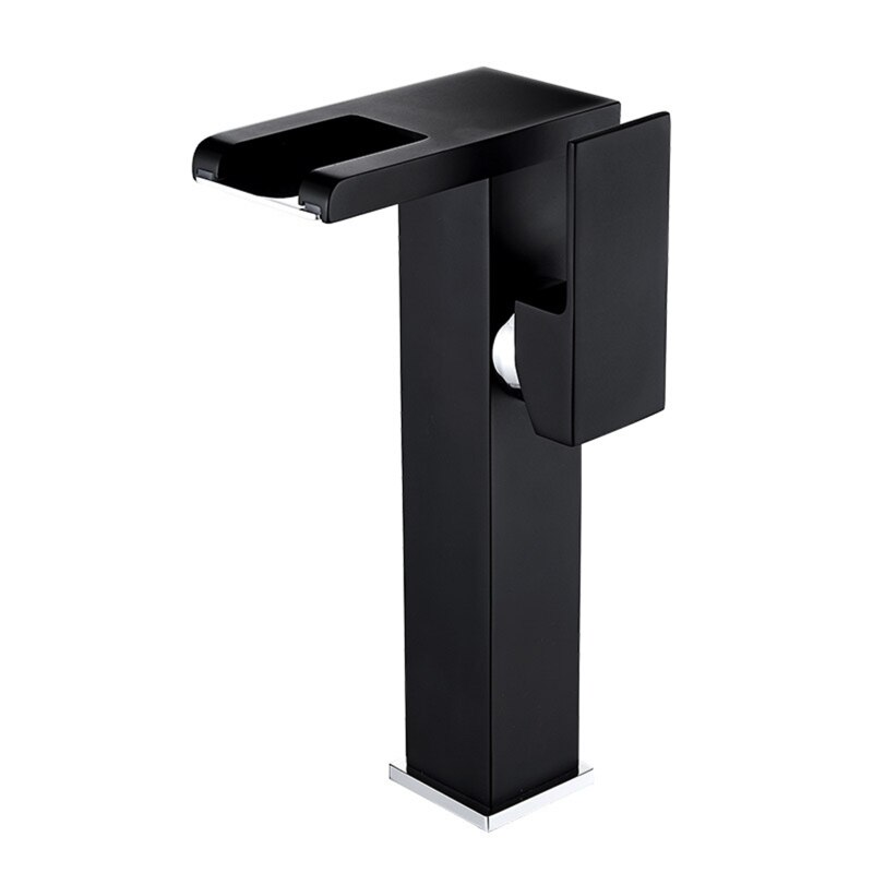 Schlecht Wasserfall LED Waschbecken Wasserhahn Glas Wasserfall Durcheinander Becken Wasserhahn 203F