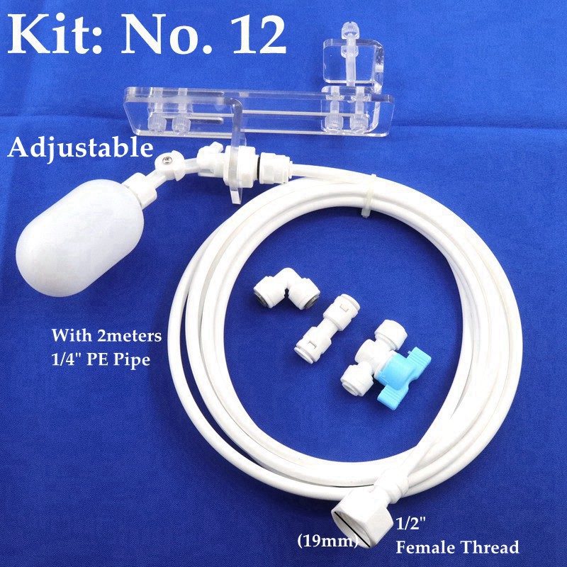 Fish Tank Hydrating Device Kits Automatic Filling Water Floating Ball Valve Aquarium Water Level Control System: Burgundy