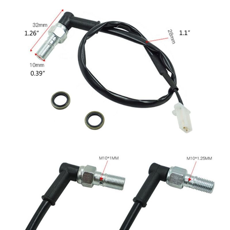 Interruptor de luz trasera de presión de freno hidráulico, accesorio de para Motocicleta, Perno