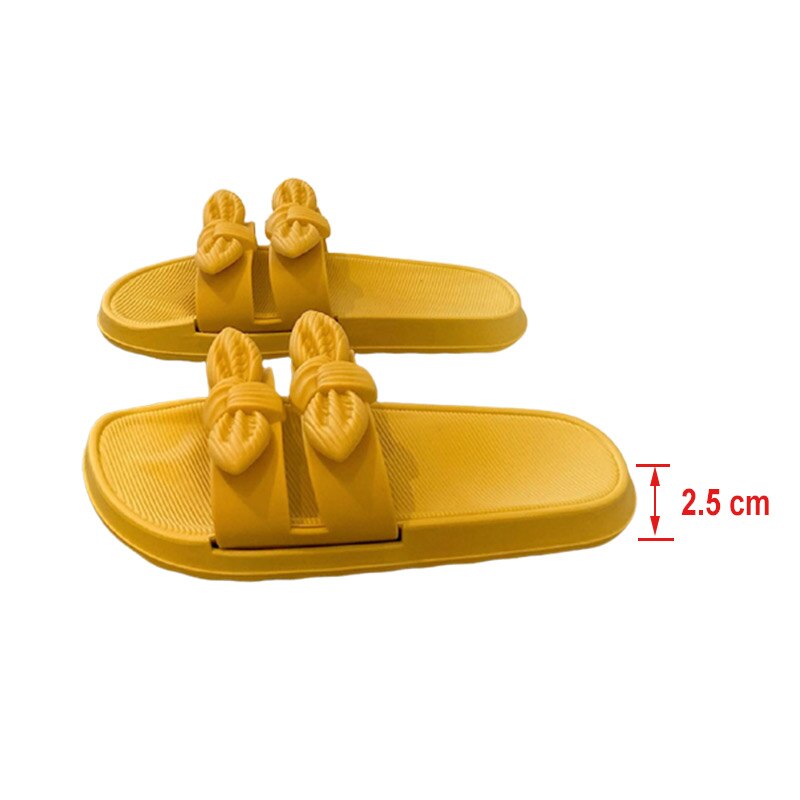 Zomer Vrouwen Slippers Flats Strik Dames Outdoor Strand Slides Slip Op Vrouw Schoenen Dikke Bodem Vrouwelijke Schoenen Mode