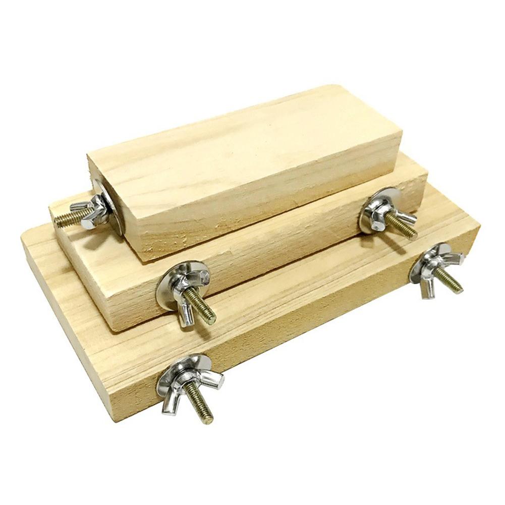 Support en bois pour animaux de compagnie, oiseau, perroquet, perchoir, plateforme suspendue, Cage amusante, jouet à mâcher, Cage suspendue, produit pour animaux de compagnie, jouet de broyage de pattes