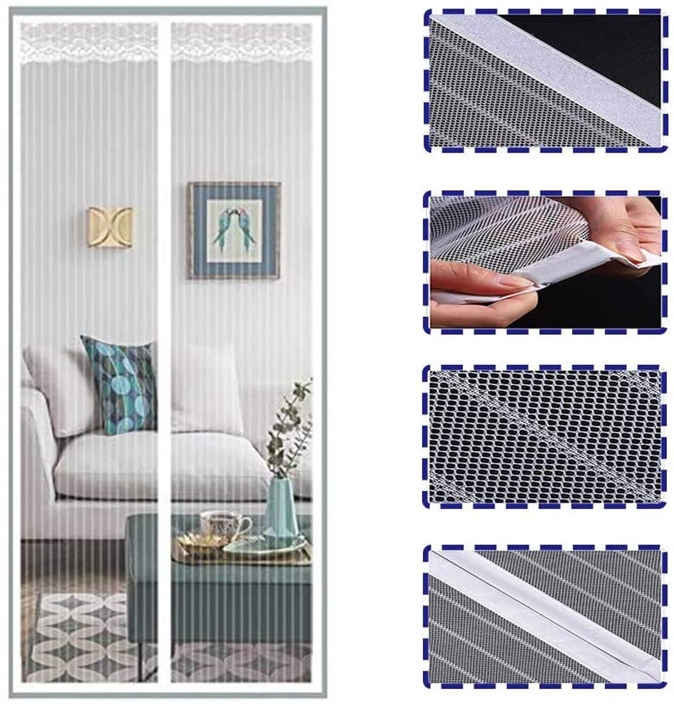 Summer Anti Mosquito Insect Fly Bug Curtains Magnetic Net Mesh Automatic Closing Door Screen Kitchen Curtain
