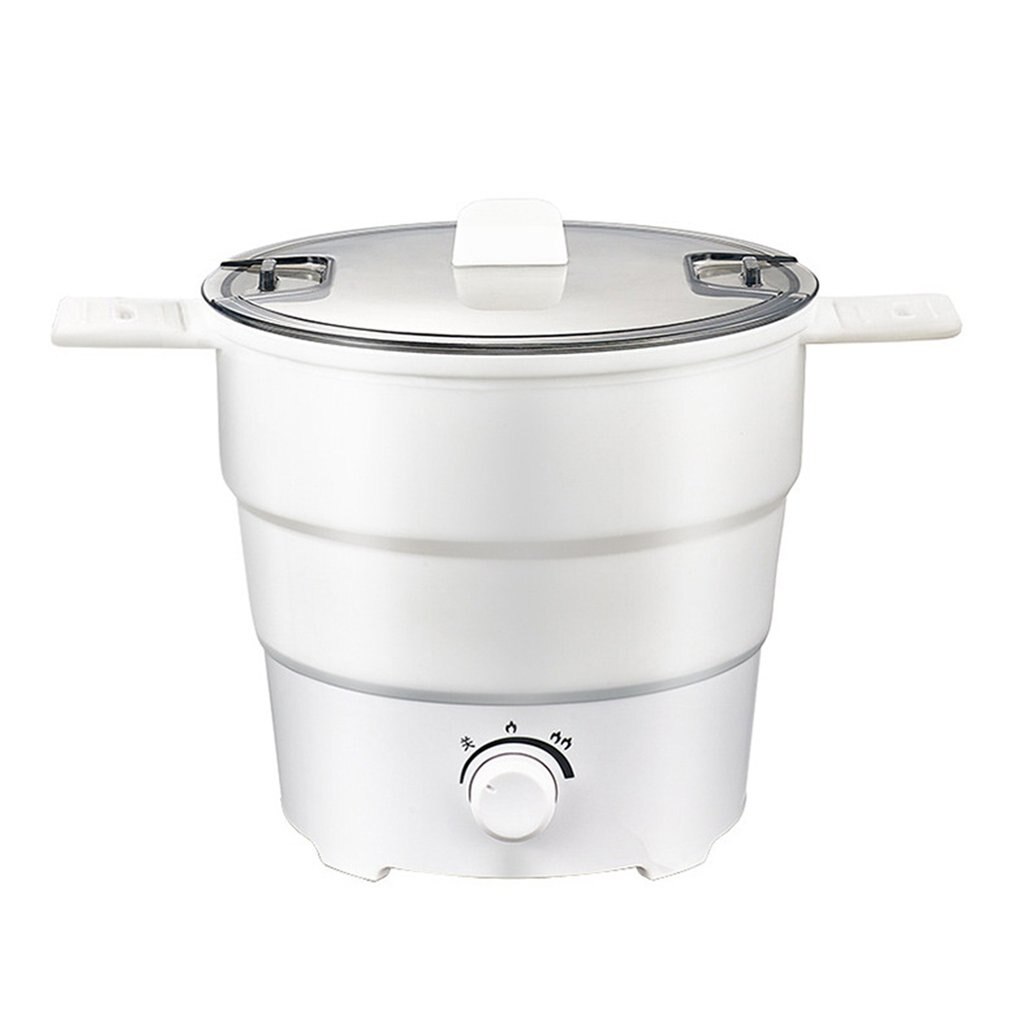 Folding Electric Skillet Kettle Heated Food Container Heated Lunch Box Cooker Portable Pot Cooking Tea Pot: Default Title