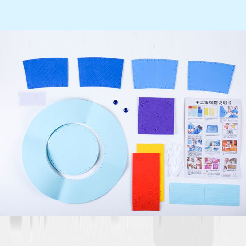 Creativo Fai da Te Non Tessuto di Carta Tessitura Cappello di Fiore Star Modello di Scuola Materna di Arte per Bambini Artigianato Giocattoli per I Bambini Decorazione Del Partito regalo