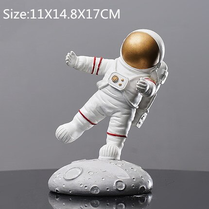 Nordic Astronaut Standbeeld Thuis Desktop Decor Karakter Sculptuur Kosmonaut Hero Kantoor Miniaturen Model Creatieve Figuur Beeldjes: Style 10
