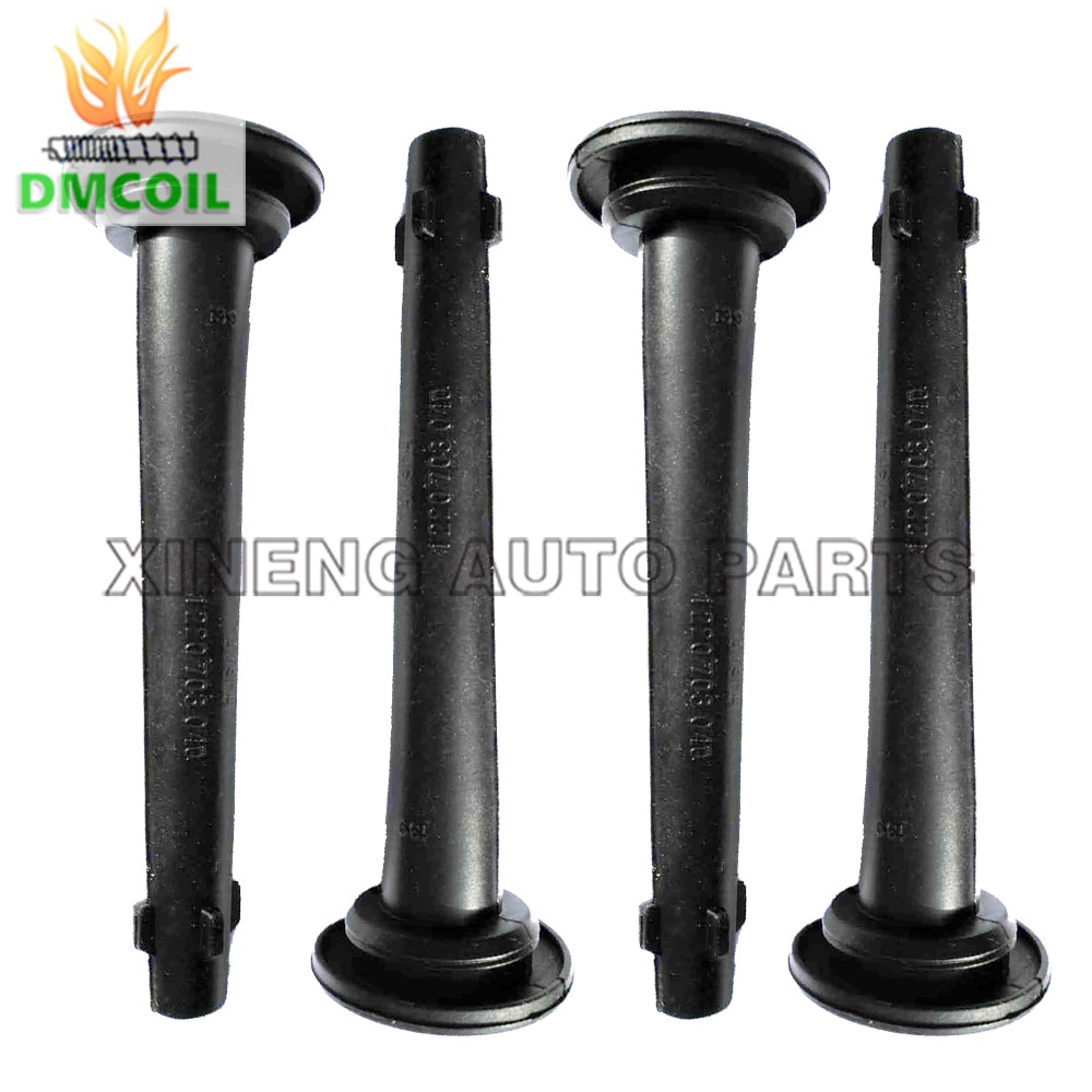 4 PC IGNITION COIL RUBBER BOOTS WITH SPRING FOR NISSAN MARCH QASHQAI TIIDA X-TRAIL RENAULT CLIO 22448ED800 0221604014 1220703040
