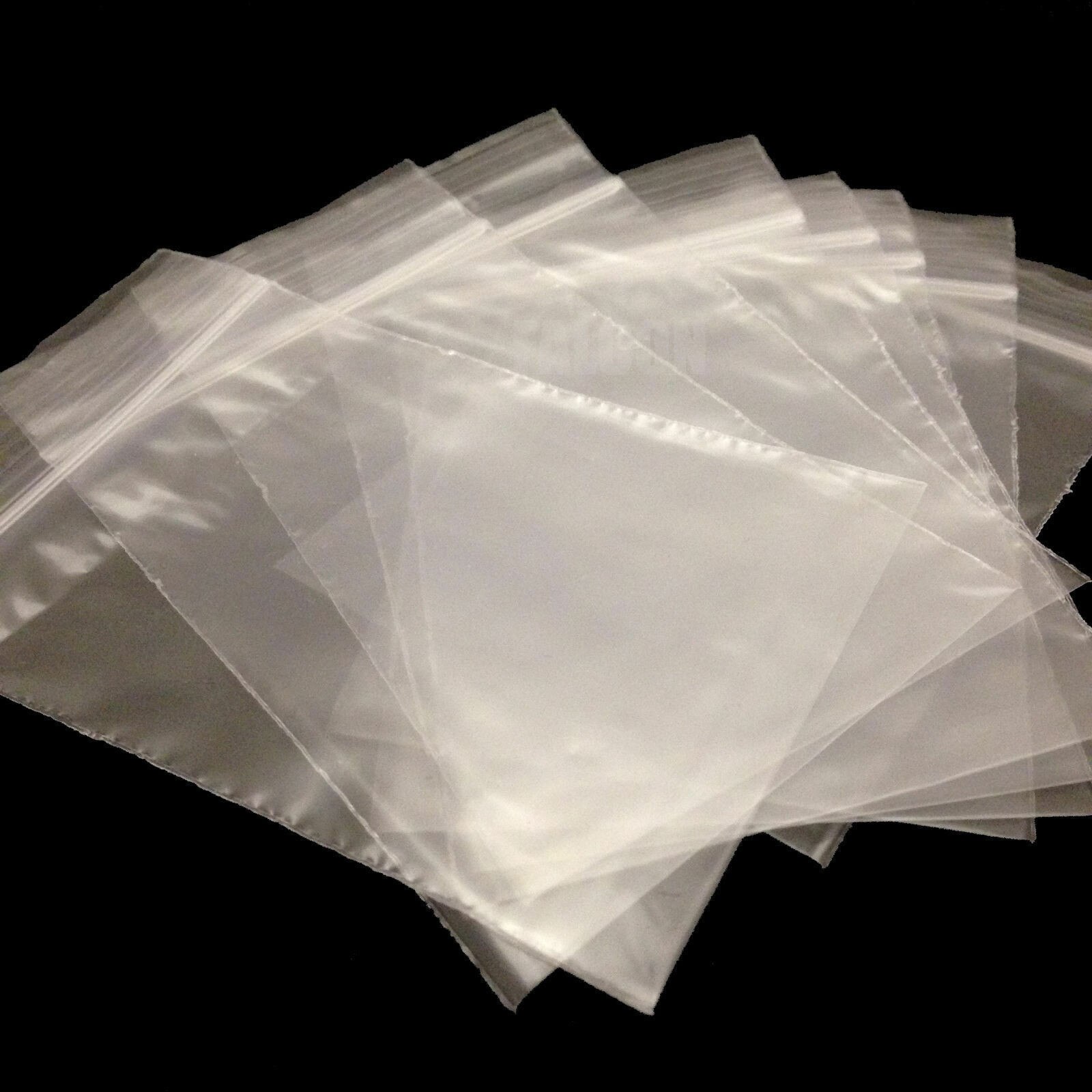 100Pcs Small Clear Plastic Bag Food Packaging Pouches Grip Self Seal Resealable Baggies Baggy Home Storage Bags