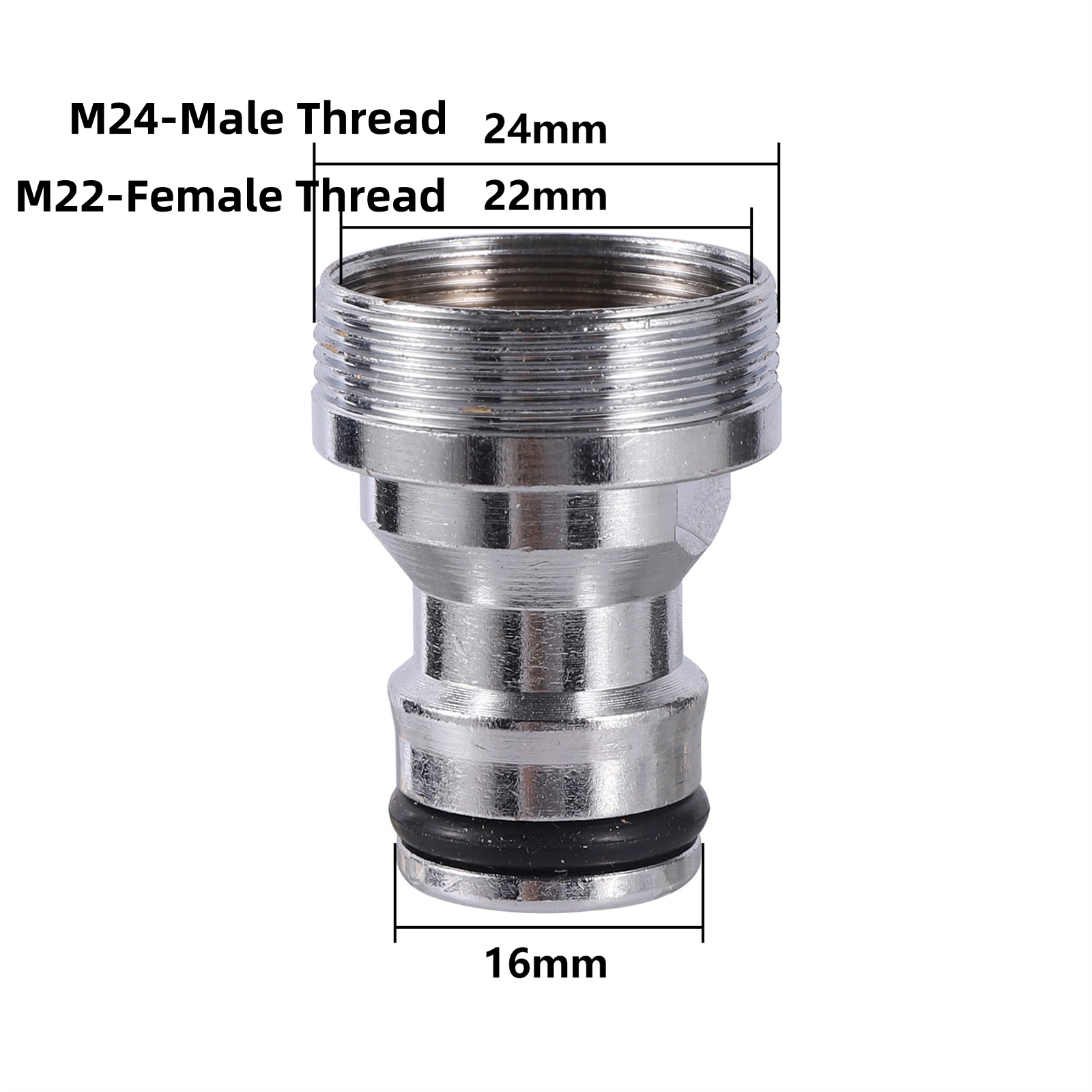 Wasserhahn adapter 1/2 ''3/4'' bis m18 m22 m24 Gewinde anschluss Wasserhahn kupplung Wasserhahn verbindung für Garten bewässerung: Rot
