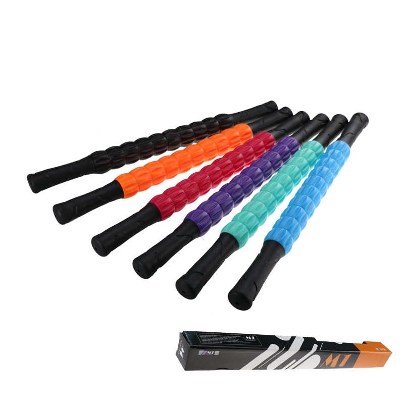 Yoga Massage Stick Leg Back Relaxation PVC Roller Muscle Deep relaxation relieve the pain Yoga Block Gym Fitness Equipment