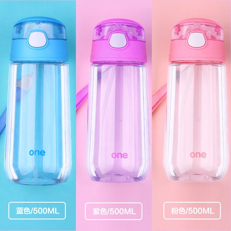 500ml nappflaskor miljövänliga pp barn bickiepegs babymuggar baby tecknad vattenflaska barn halmflaska barn vattenkokare sport