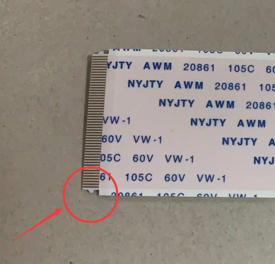 5Pcs FFC FPC Flat flexible cable AWM 20861 105C 60V VW-1 0.5MM Pitch 50 60 80 Pin Gold-plated