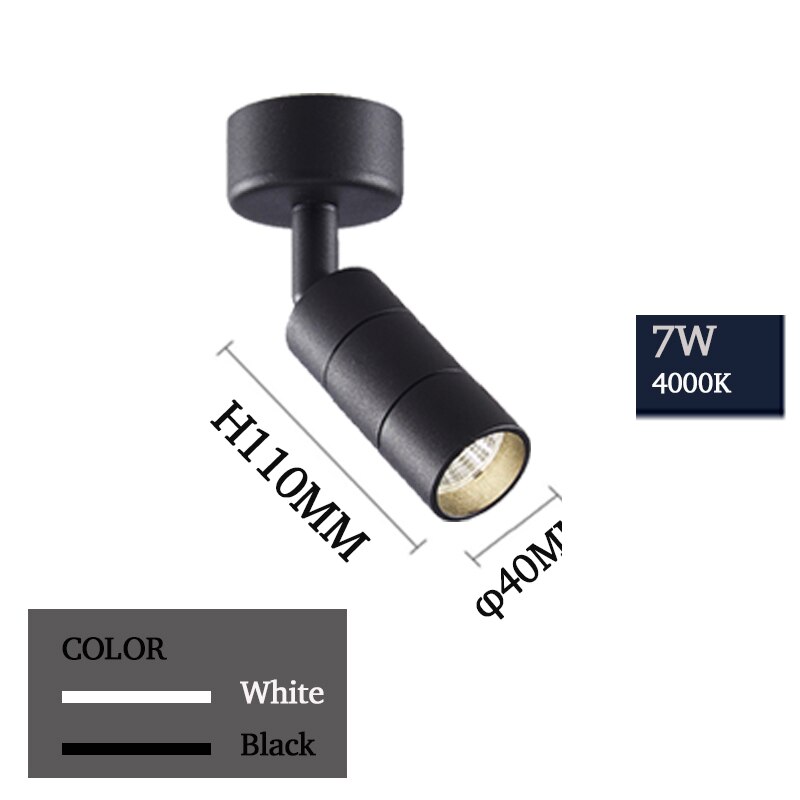 Éclairage sur Rail projecteur LED Rail lampe Spot luminaires pour la maison magasin magasin salle d'exposition 2 fils noir blanc remplacer halogène AC220V