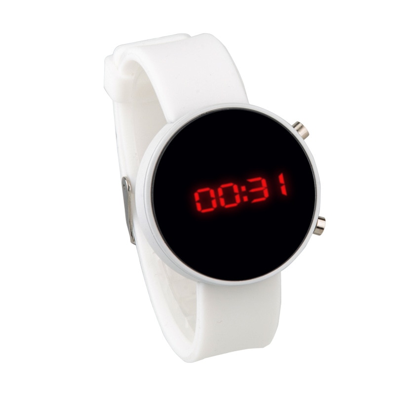Sport smart digitalt ur kvinder led dato display silikone rem armbånd ure mænd elektroniske armbåndsure børn ur