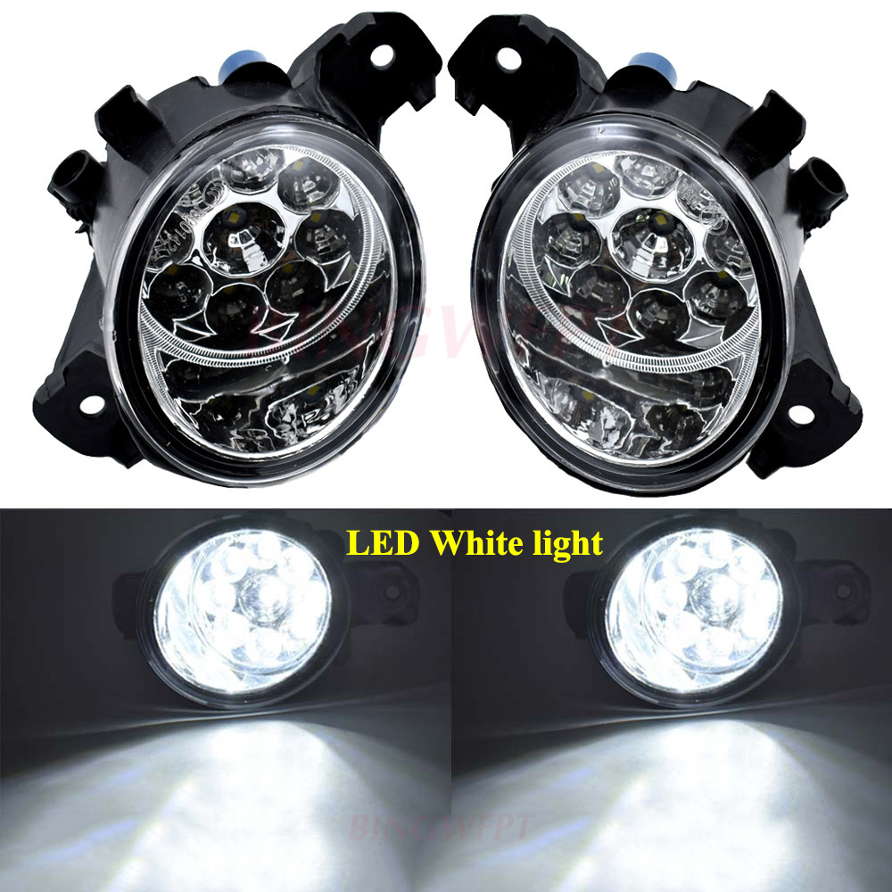 1 par de luces antiniebla LED superbrillantes para Renault Clio Koleos Laguna Espace Thalia símbolo Modus VelSatis halógeno
