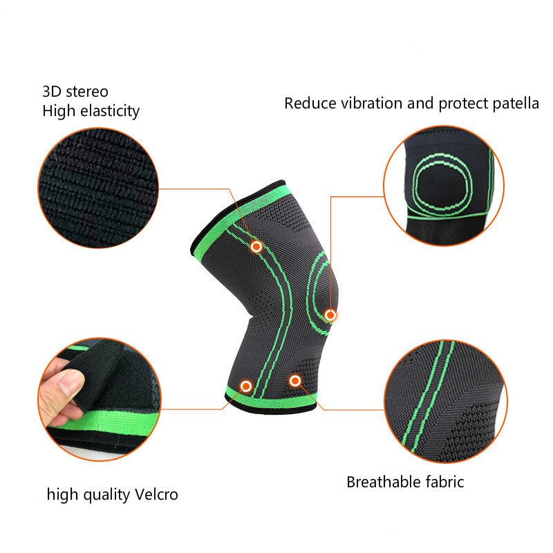 1PC Kompression Verband Kneepad Sport Kneepad Elastische Knie Pads Unterstützung Fitness Getriebe Basketball Volleyball Klammer Beschützer