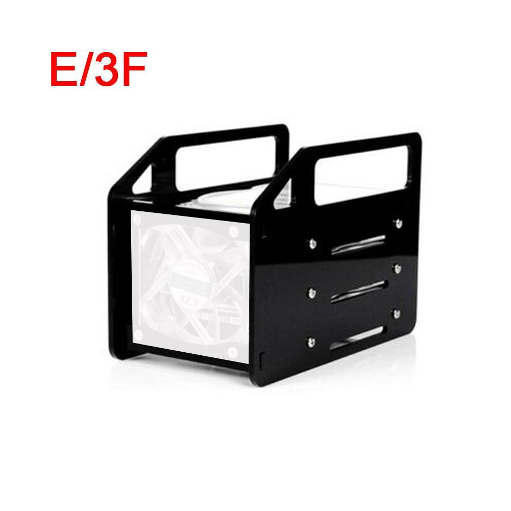 DIY Acryl Festplatte Halterung transparent Festplatte Regal Schreibtisch Computer Externe Speicher Kasten HDD Festplatten KäFeige: Schwarz 3F