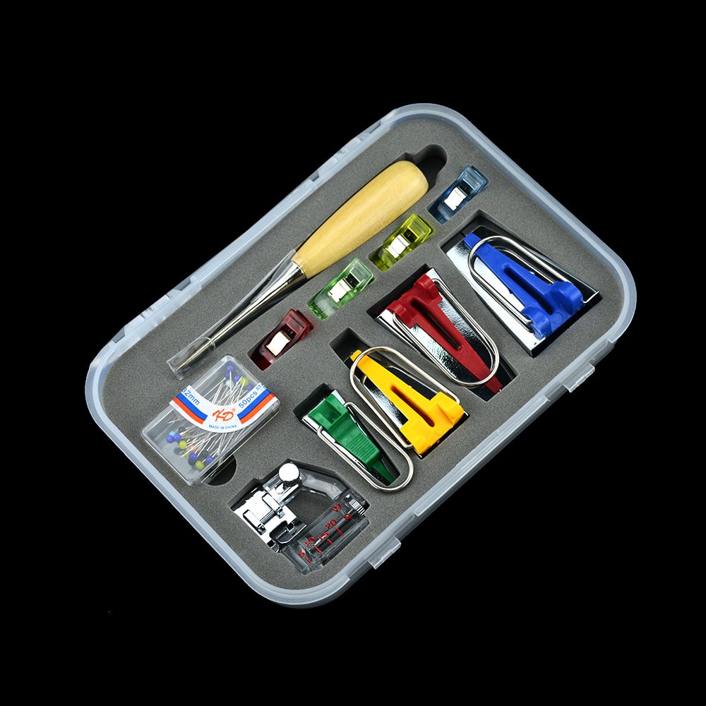 Sewing Machine Tools sets DIY Patchwork Quilting Tool Binding Sew Multifunction Sewing Bias Tape Maker Set