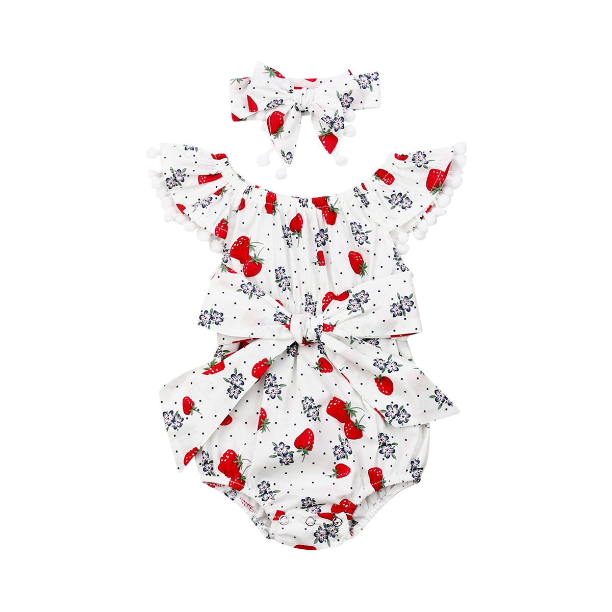-né enfant en bas âge bébé filles 0-18M body vêtements à manches courtes imprimé combinaison body bandeau tenues Sunsuit