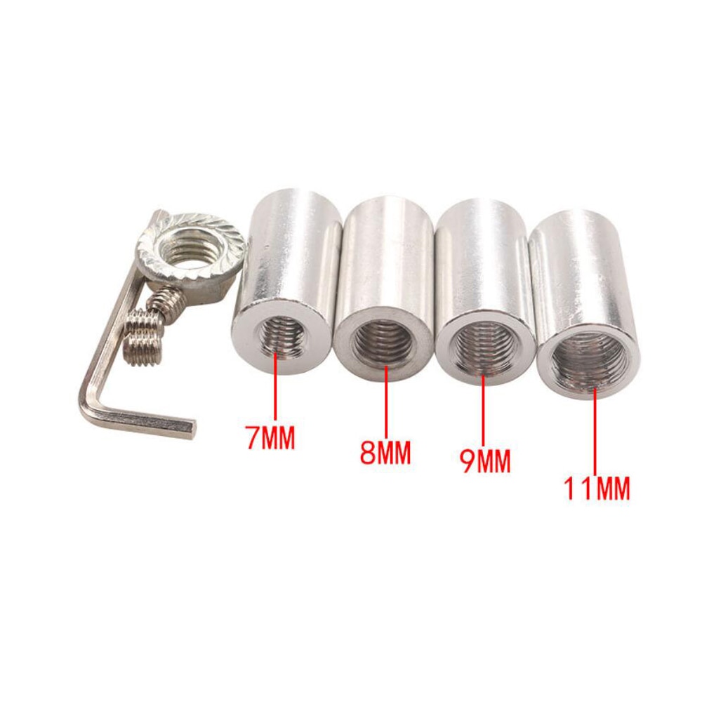 Extendedor de palanca de cambios Universal y ajustable de aluminio, extensor de palanca de cambios de coche con 8, 10 y 12 adaptadores