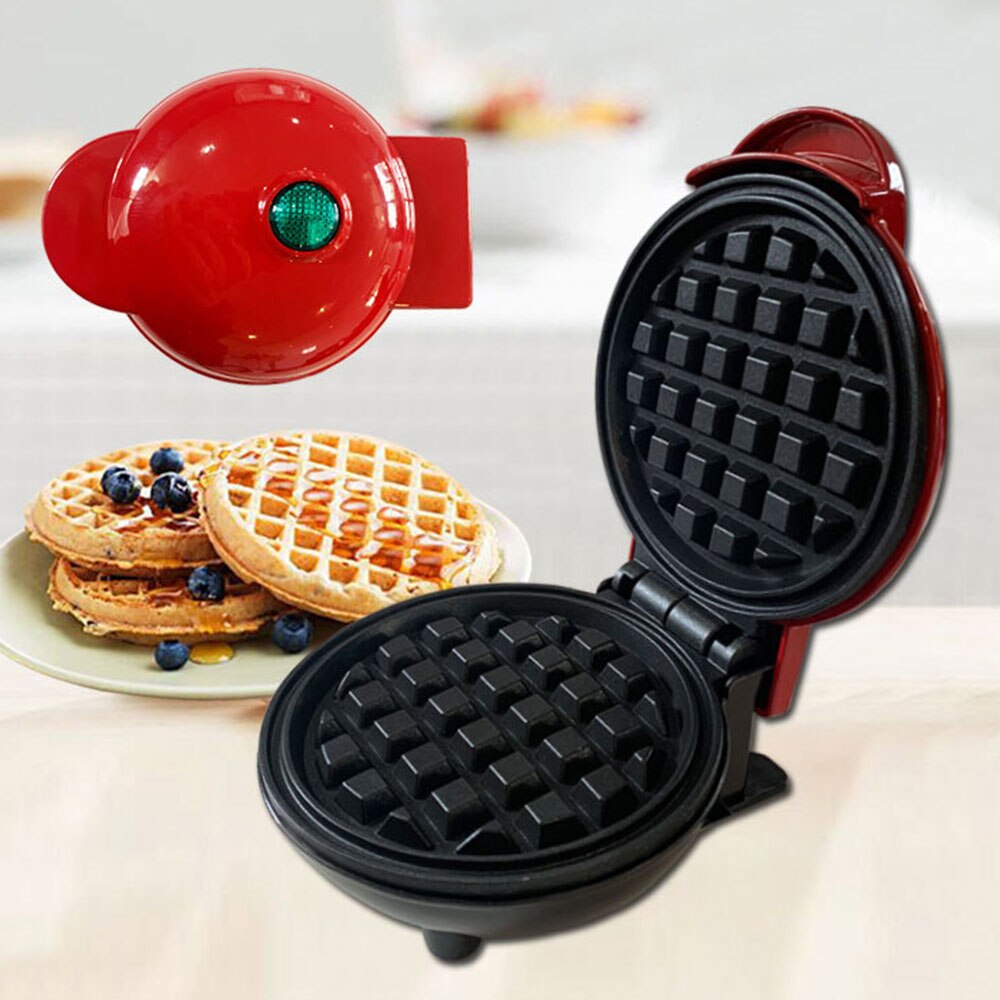 1PCS Mini Electric Waffles Maker Waffle Pot Breakfast Waffle Molds Egg Cake Oven Bubble Egg Cake Oven Pan Eggette Machine