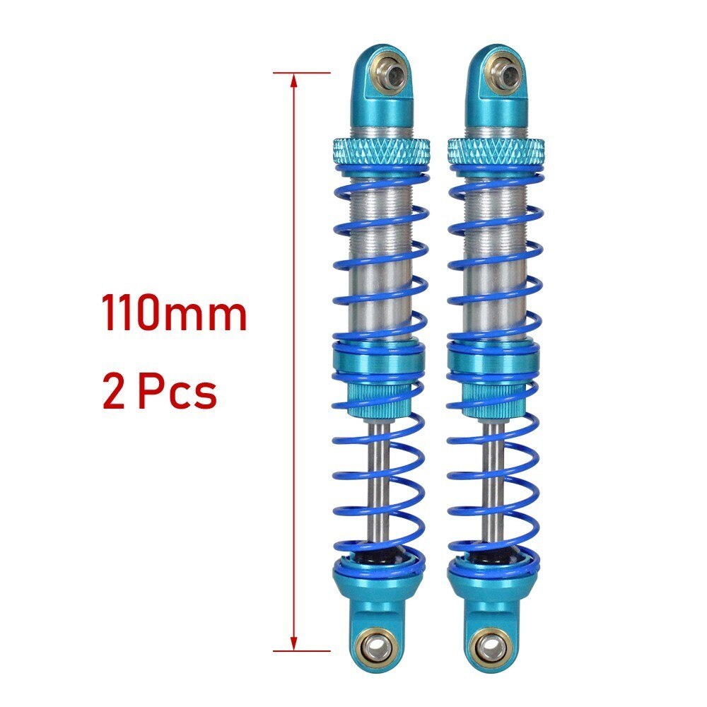 Öl Einstellbare 80mm 90mm 100mm 110mm 120mm Metall Stoßdämpfer Dämpfer Für 1/10 Rc Auto teile Lkw Crawler Axial Scx10 Trx4 D90: 110mm 2pcs