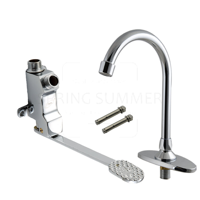 FRÜHLING SOMMER 4/8 fuß Pedal klopfen, fuß treten wasserhahn medizinische Pedal Hand waschen gerät öffentlichen ort fuß Pedal wasser sparen