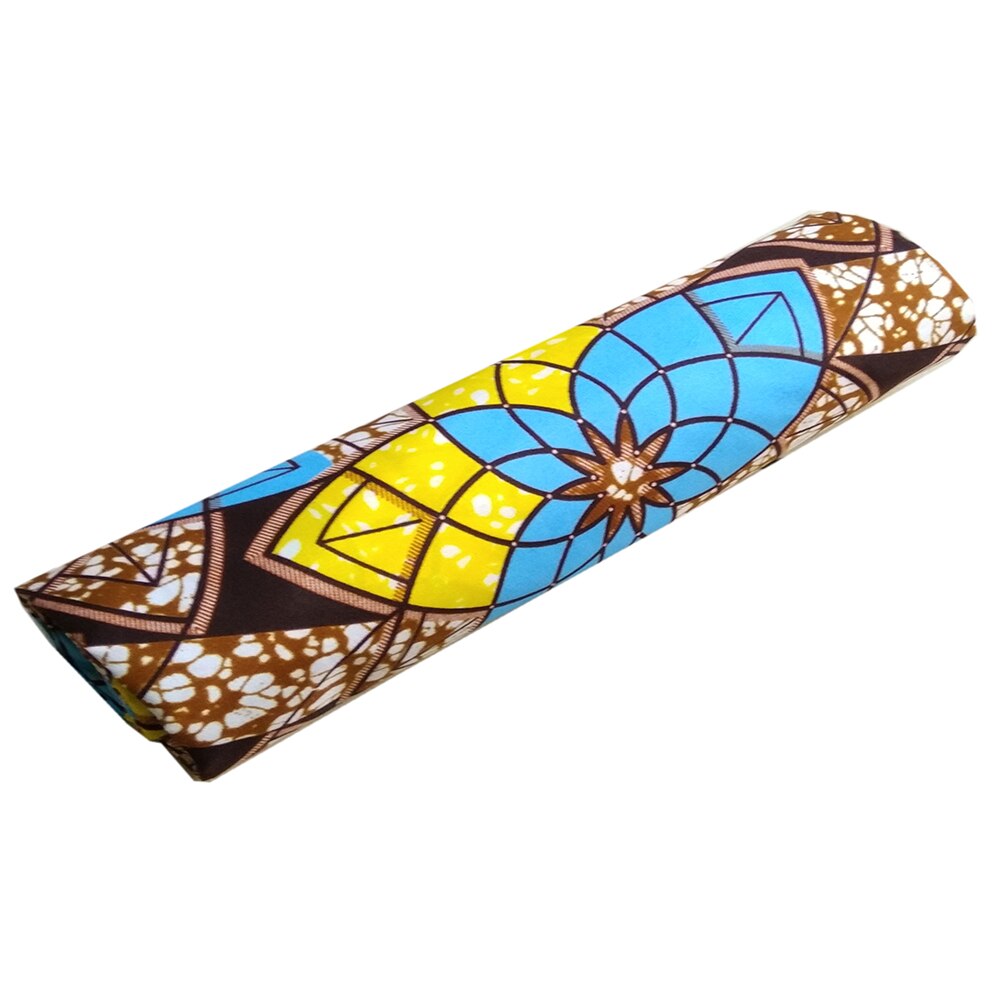 Polyester Ankara Fabric African Wax Fabric Real Dutch Wax Flowers Pattern 6yards Africa Fabric for Party Dress