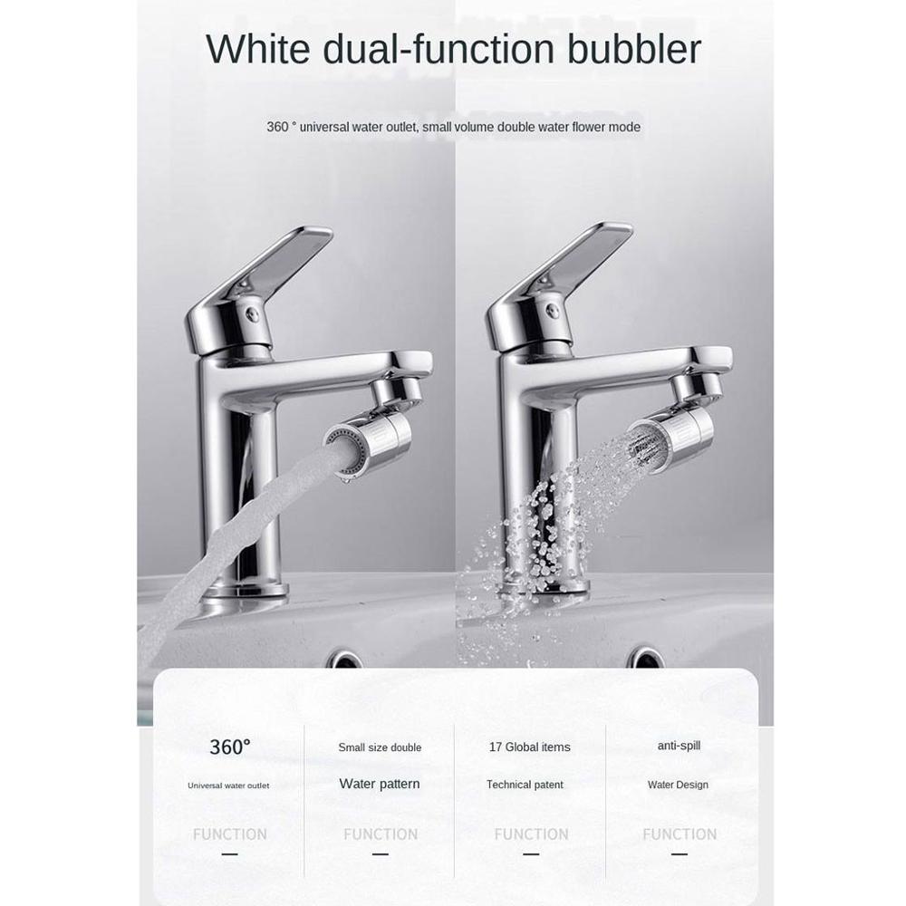 360° Swivel Kitchen Faucet Moveable Flexible Tap Head Shower Diffuser Rotatable Nozzle Adjustable Booster Faucet Kitchen Access