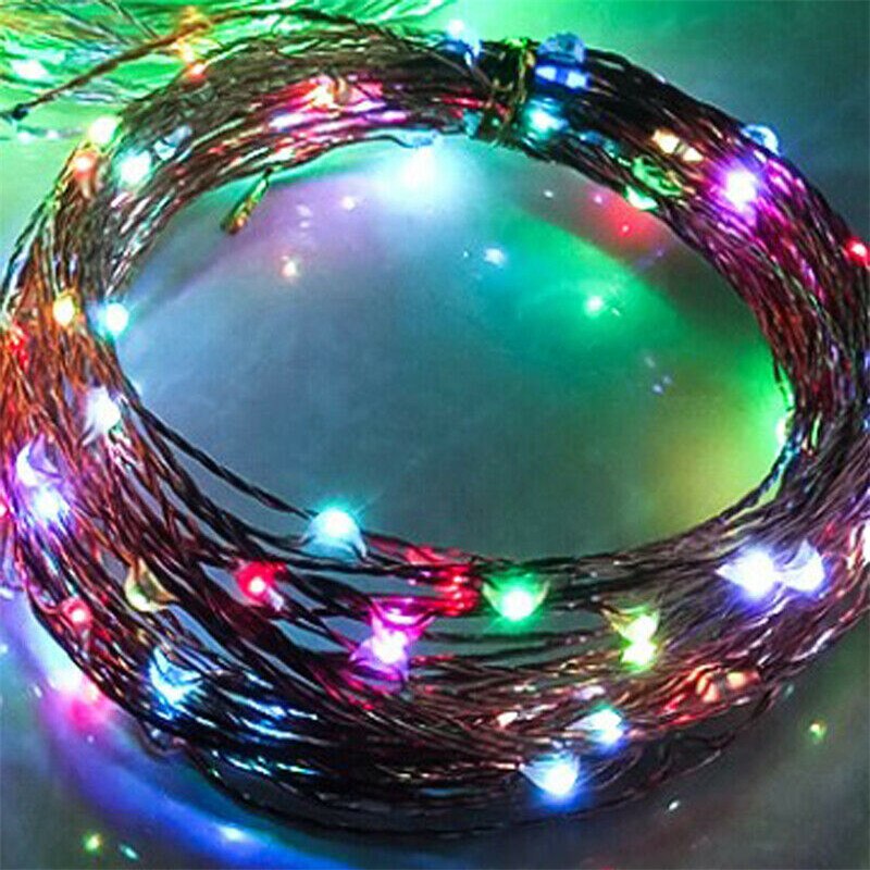 1M LED Wijnfles Cap Kurk Koperdraad String Silver Wire String 10 LEDs Waterdichte Kleur Festival Party lights String: Colorful