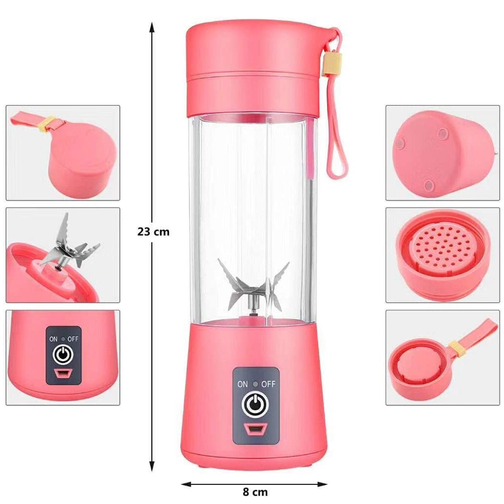 Håndholdte juicere elektrisk usb-opladning smoothie blender maskine mixer juice kop og hjemmelavet blender knust mad til børn