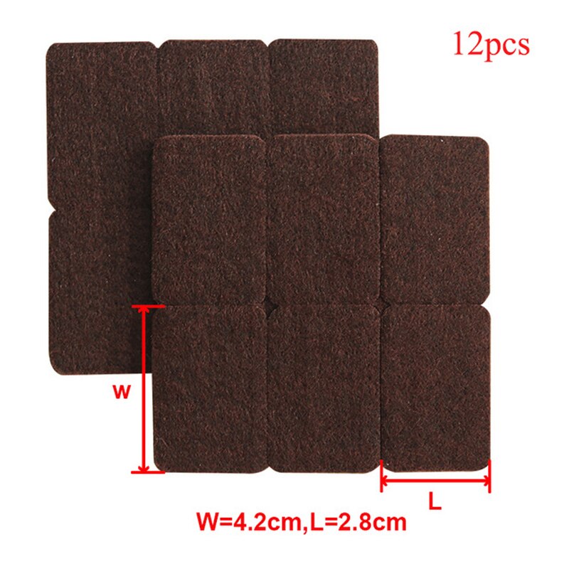 Multifunksjon selvklebende filt bord stolmatter gulvbeskyttere møbler sofa bord stol føtter gulv sklisikker matte klebrig pute