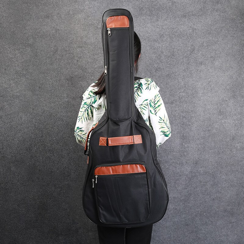 40&quot; 41&quot; Guitar Backpack Shoulder Straps Pockets 5mm Cotton Padded Gig Bag Case