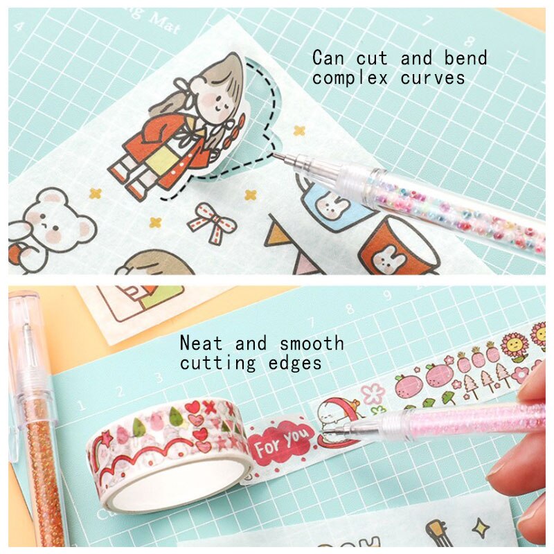 Paper Cutter Cutting Tool Craft Tools Precision Art Sticker Washi Tape Cutter School Supplies