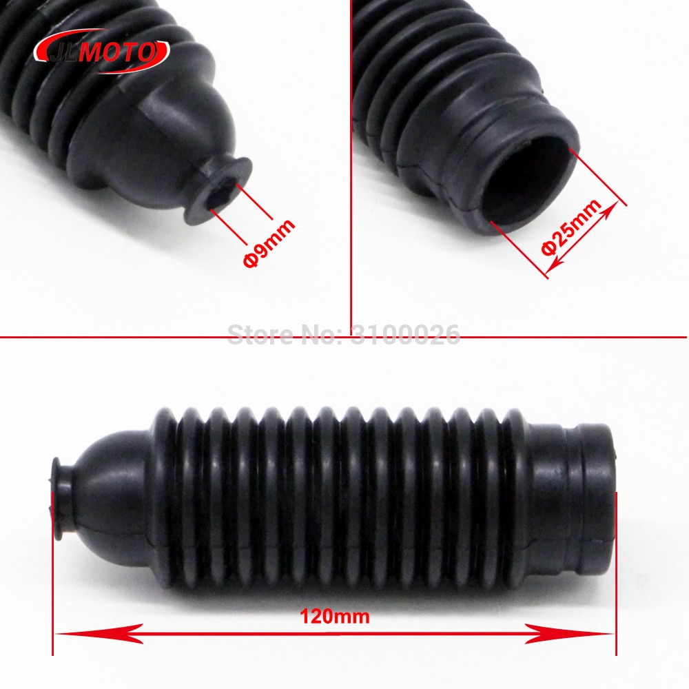 Zestaw zębatka i zębnika gumowa osłona buta pasuje robić układ sterowania zębatka UTV ATV powozik Gokart golf rower: 120MM