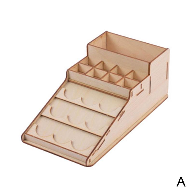 Estante Modular de madera para pintura en , contenedor multifunción de almacenamiento de herramientas, soporte organizador, D9X9,: A