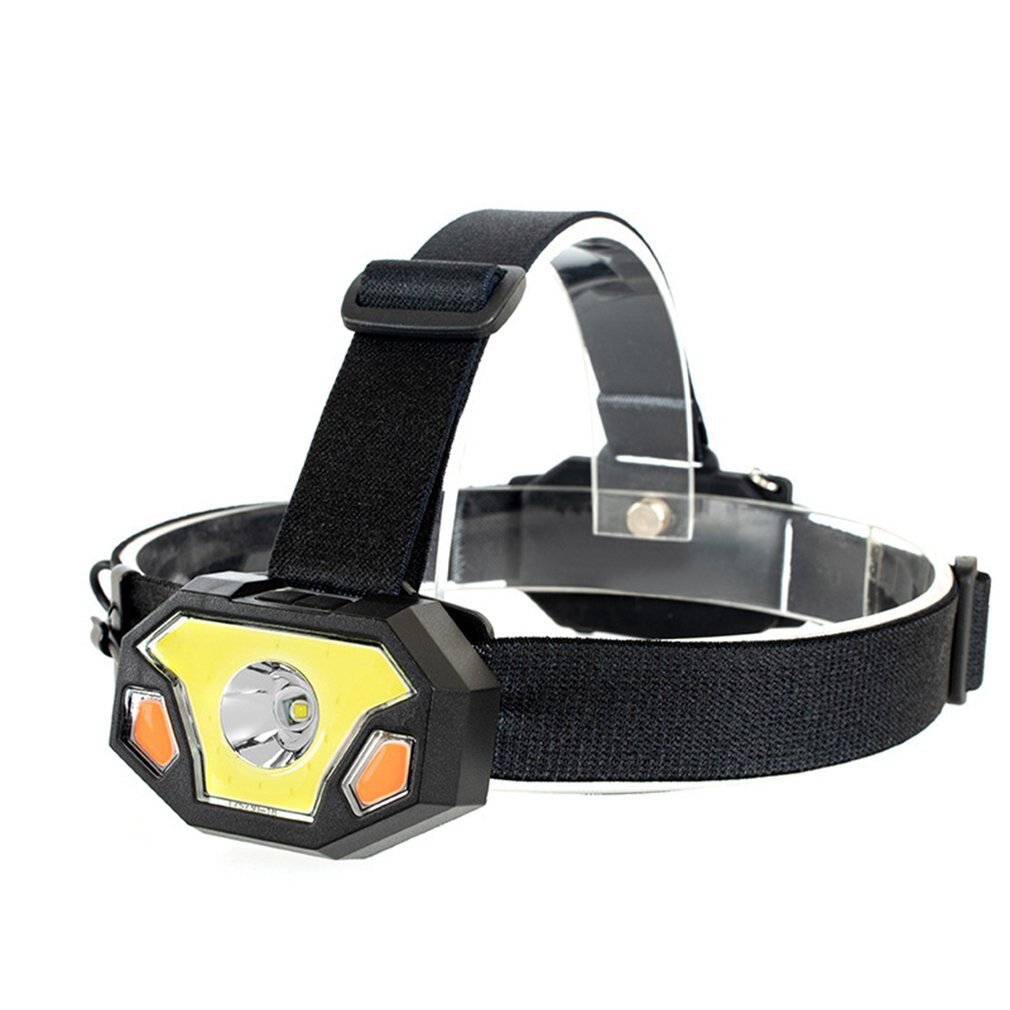 Outdoor LED Red Light Warning Headlight Portable Mini Headlight Life Waterproof Powered Lighting Night Headlight: Default Title