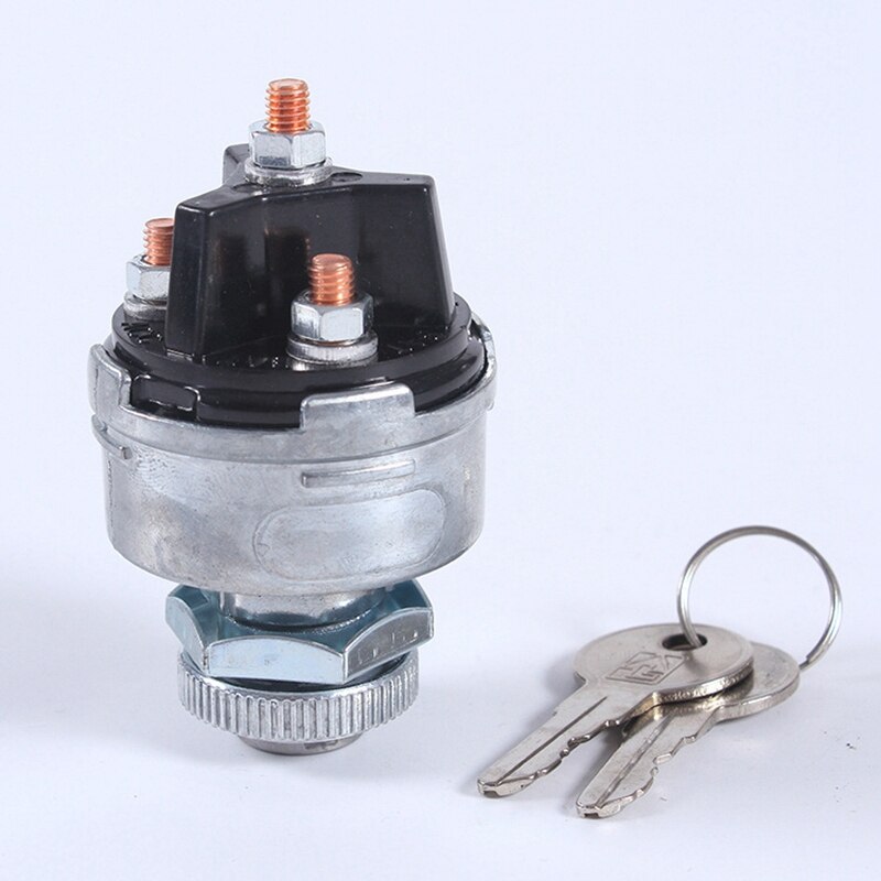Interruptor de encendido Universal para coche, interruptor de encendido/apagado con 2 llaves, 3 posiciones para coche, Tractor, remolque y camión