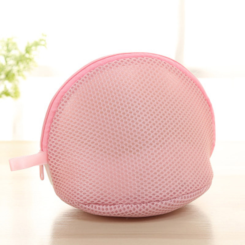 Beautiful Color Laundry Bags For Bra Underwear Lingerie Washing Machine Household Aid Kits Mesh Net Bag For Protecting Bras: Pink Shell