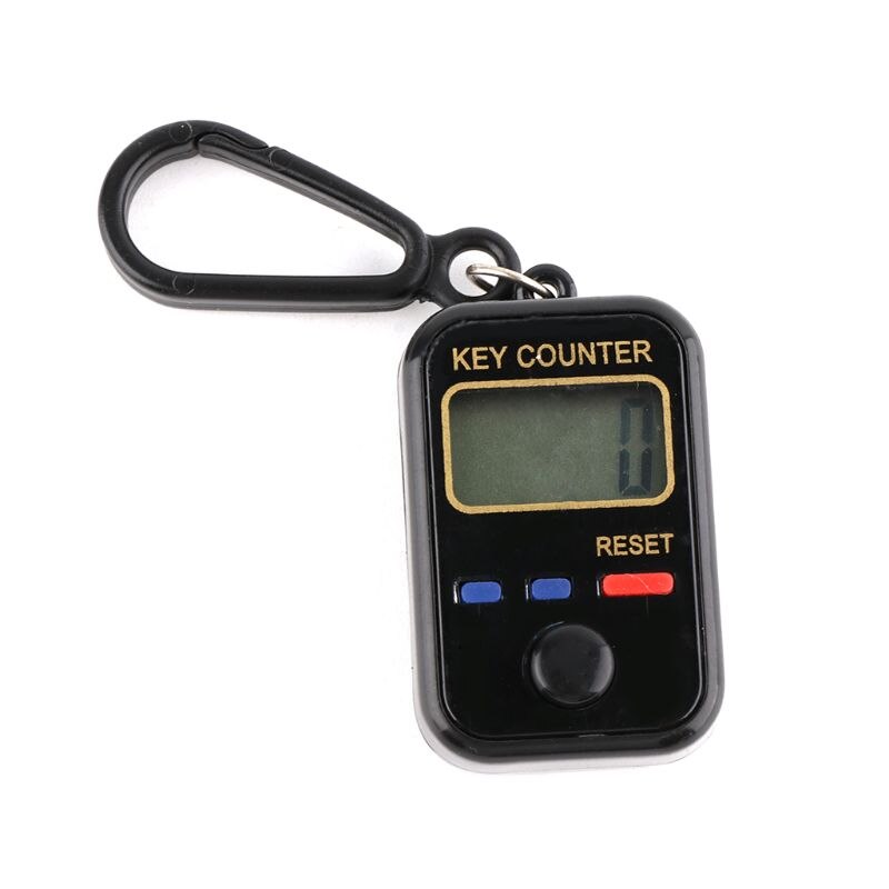 LCD Digit Electronic Tally Counter 0-99999 Keychain Finger Counter For Sewing Knitting Weave Tool Y5LD